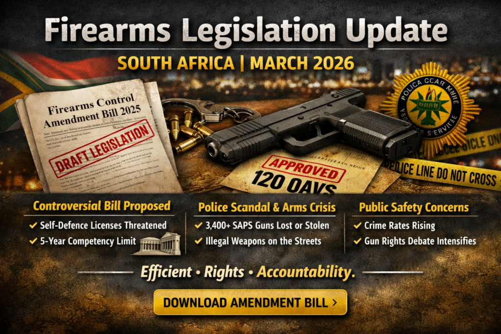 Firearms Legislation Update – March 2026